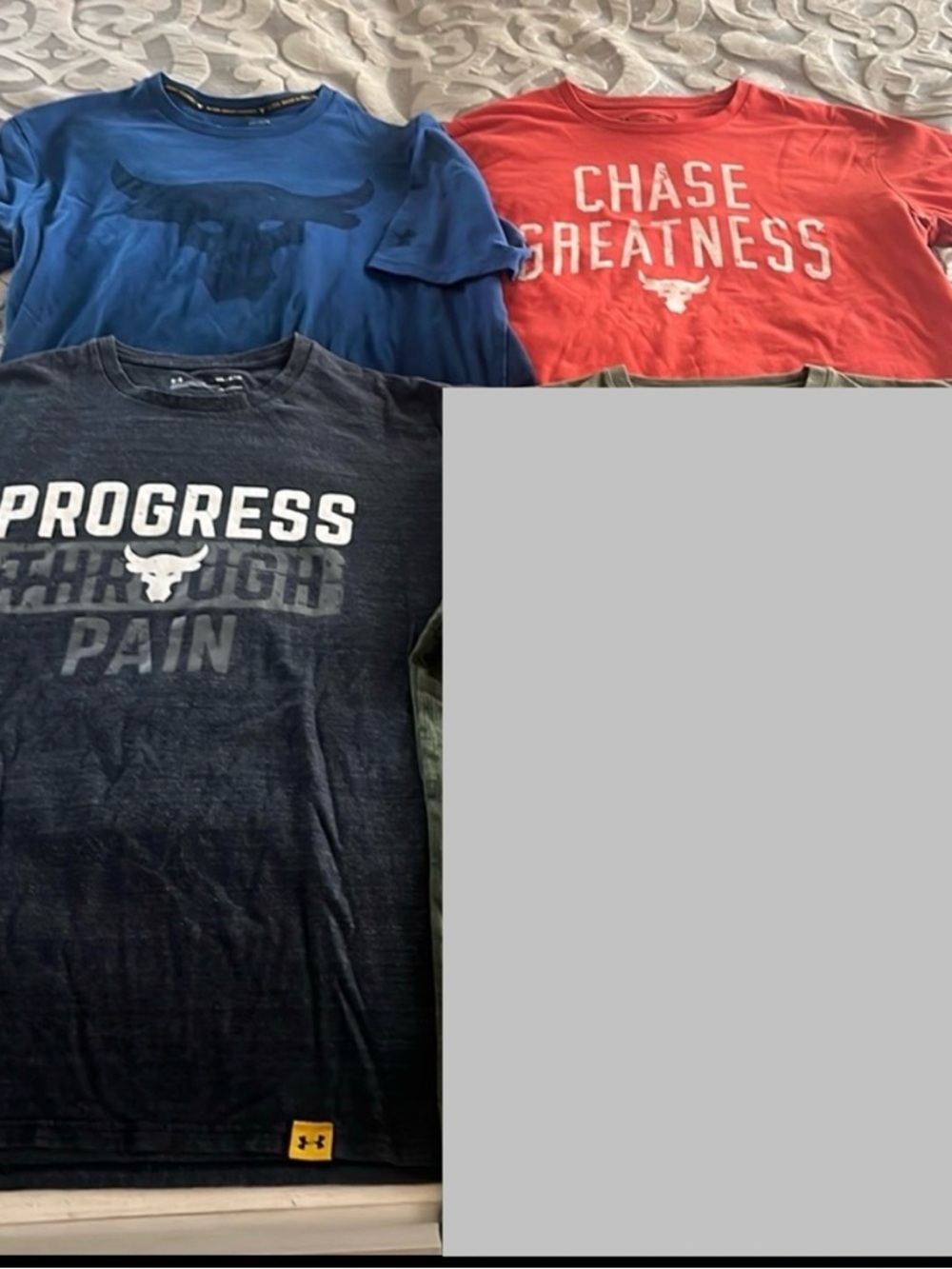 Three Under Armour The Rock Shirts